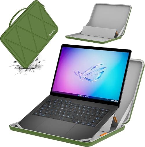 Smatree MS58 Hard EVA Protective Sleeve with Stand Compatible for 14 inch ASUS ROG Zephyrus G14 2025/2024/2023/2022, for ASUS ROG Zephyrus G14 Laptop Notebook Bag,Green on Amazon.ae - Price Tracker