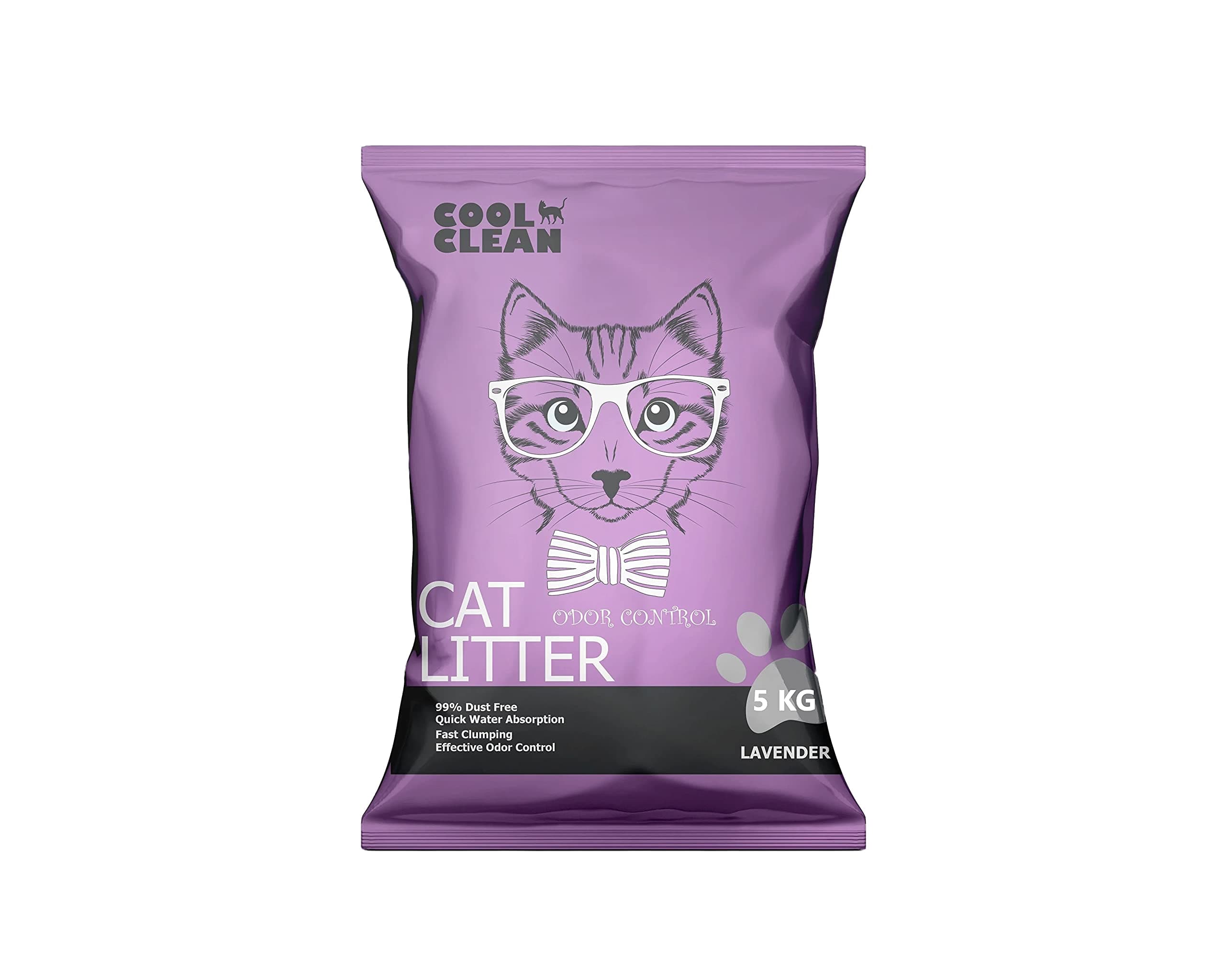 Cool Clean Clumping Cat Litter, Lavender - 5Kg on Amazon.ae - Price Tracker