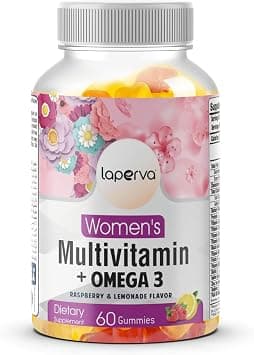 Laperva Women’s Multivitamin + Omega 3 Gummies, 60 Gummies, Daily Immune Support, Hair Skin Nails Formula, Energy Metabolism, Blood Circulation Support on Amazon.ae - Price Tracker