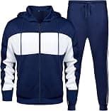 LBL Leading the Better Life Men's Casual Tracksuit Long Sleeve Sweat Suit Running Jogging Athletic Sports Set - Best Deal Finder