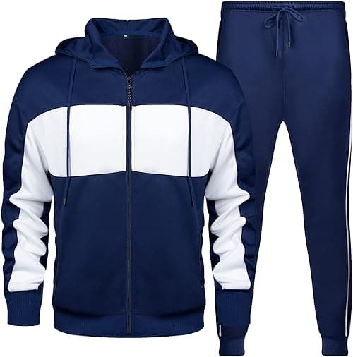 LBL Leading the Better Life Men's Casual Tracksuit Long Sleeve Sweat Suit Running Jogging Athletic Sports Set on Amazon.ae - Price Tracker