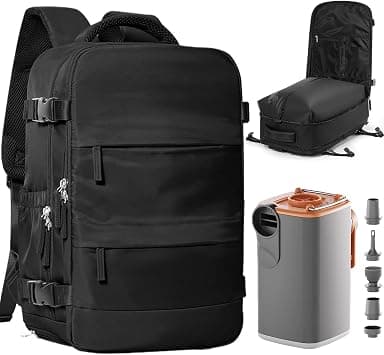 Vacuum Backpack Travel with Pump Travel Backpack with Vacuum System Expandable Vacpack Compression Backpacks Easy Vac Pack Carry on Luggage (Black) on Amazon.ae - Price Tracker