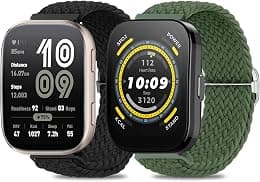 2 Pieces Competitible Watch Straps with Amazfit Bip 6/Bip 5, 22 mm Compatible Wristbands for Amazfit Bip 5/Bip 6 Replacement Elastic Strap - Best Deal Finder