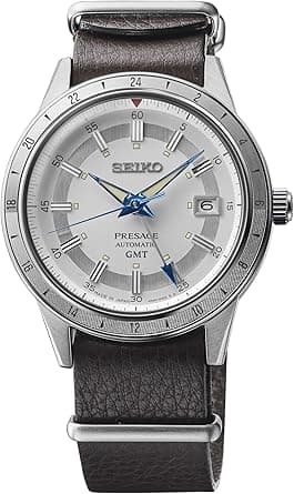 SEIKO Presage Style 60's GMT 110th Anniversary Limited Edition Automatic Watch SSK015J1 on Amazon.ae - Price Tracker
