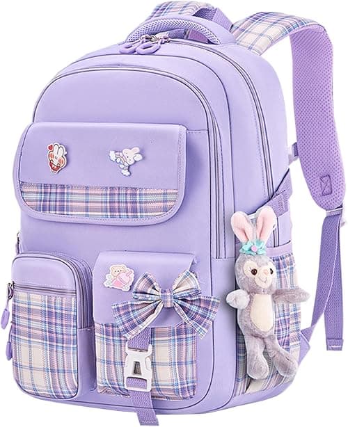 Qiccijoo Kids School Backpack for Boys and Girls Teens Elementary Backpack Large Toddler Bookbags Simple Modern Kindergarten Book Bag Lightweight Waterproof Cute Bag for Child on Amazon.ae - Price Tracker