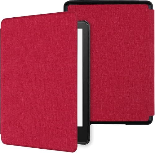 Zuooiec Case for Kindle Paperwhite 12th Gen 2024 (7") and Kindle Colorsoft Signature Edition - PU Leather Cover with Auto Sleep Wake Feature for Kindle Paperwhite Signature 2024 Released, Rose Red on Amazon.ae - Price Tracker