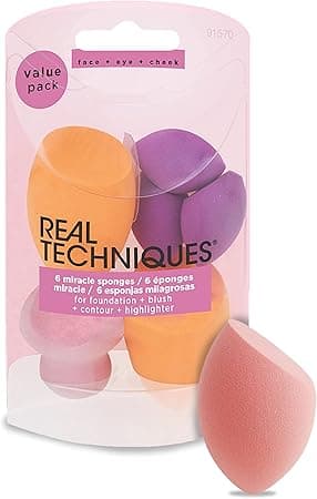 Real Techniques Miracle Complexion Sponge Makeup Blender Kit, Beauty Sponges Ideal for Face and Body, 7 Count on Amazon.ae - Price Tracker