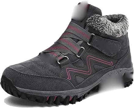 LUCIY Men Boots Autumn and winter plus velvet, cold resistant, warm, lightweight, anti-skid, waterproof men's and women's snow boots, outdoor sports, ski hiking shoes. (Color : Gray, Size : 38) on Amazon.ae - Price Tracker