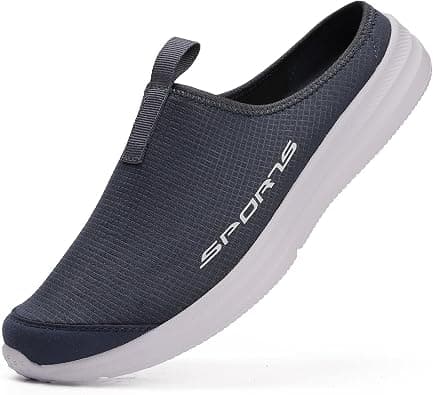 DimaiGlobal Mens Slippers with Arch Support Casual Mules Clog Open Back Shoes Comfort Slip-On Walking Loafer Indoor Outdoor House Shoes on Amazon.ae - Price Tracker