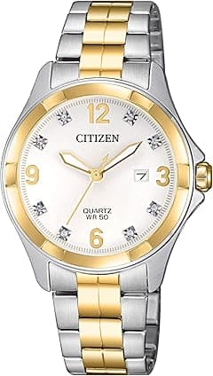 Citizen Quartz Womens Watch, Stainless Steel, Crystal - Amazon.ae Price Tracker