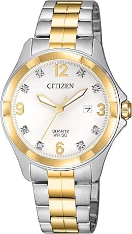 Citizen Quartz Womens Watch, Stainless Steel, Crystal - Best Deal Finder