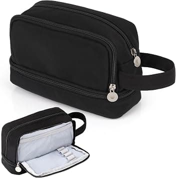 Alyvisun Large Capacity Pencil Case with 3 Compartments for Boys Girls, Desk Stationery Organizer Pencil Pouch with Handle, Portable Pencil Case for School Office Supplies - Best Deal Finder