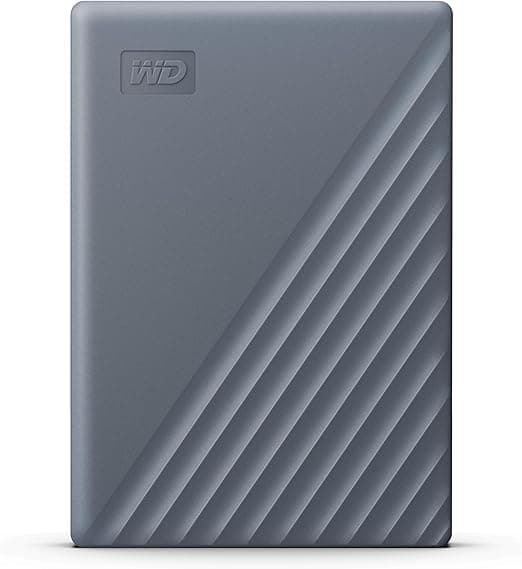 WD 2TB My Passport Hard Drive, Gray,USB C,USB A,exFAT,Password protection,hardware encryption, works with Chromebook badge-WDBWML0020BGY-WESN on Amazon.ae - Price Tracker