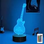 Attivolife Guitar Lamp Gift Electric Guitar 3D Night Light with Remote Control + Timer 16 Color Changing Desk Lamp Kids Room Decor Plug in Best Cool Xmas Birthday for Musical Lover Boy Girl Men - Amazon.ae Price Tracker