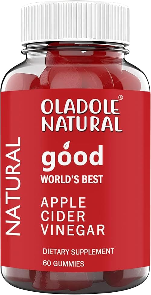 Oladole Natural Apple Cider Vinegar 1000mg with Mother – 60 Gummies | Enriched with Pomegranate, Beet Juice Powder, Folic Acid & Vitamin B12 | Support Weight Management, Digestion, Detox & Immunity on Amazon.ae - Price Tracker
