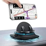 360°Rotating Car Phone Holder Mount 2025 Updated, Adjustable Spring Dashboard Cell Phone Holder, Front Rear Adjustable Phone Holders for Your Car for iPhone 16 Pro Max, All Smartphones- Black - Amazon.ae Price Tracker