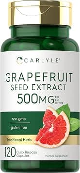 Carlyle Grapefruit Seed 500 mg Extract 120 Capsules - Maximum Strength, Immune Formula, Non-GMO, Gluten Free on Amazon.ae - Price Tracker