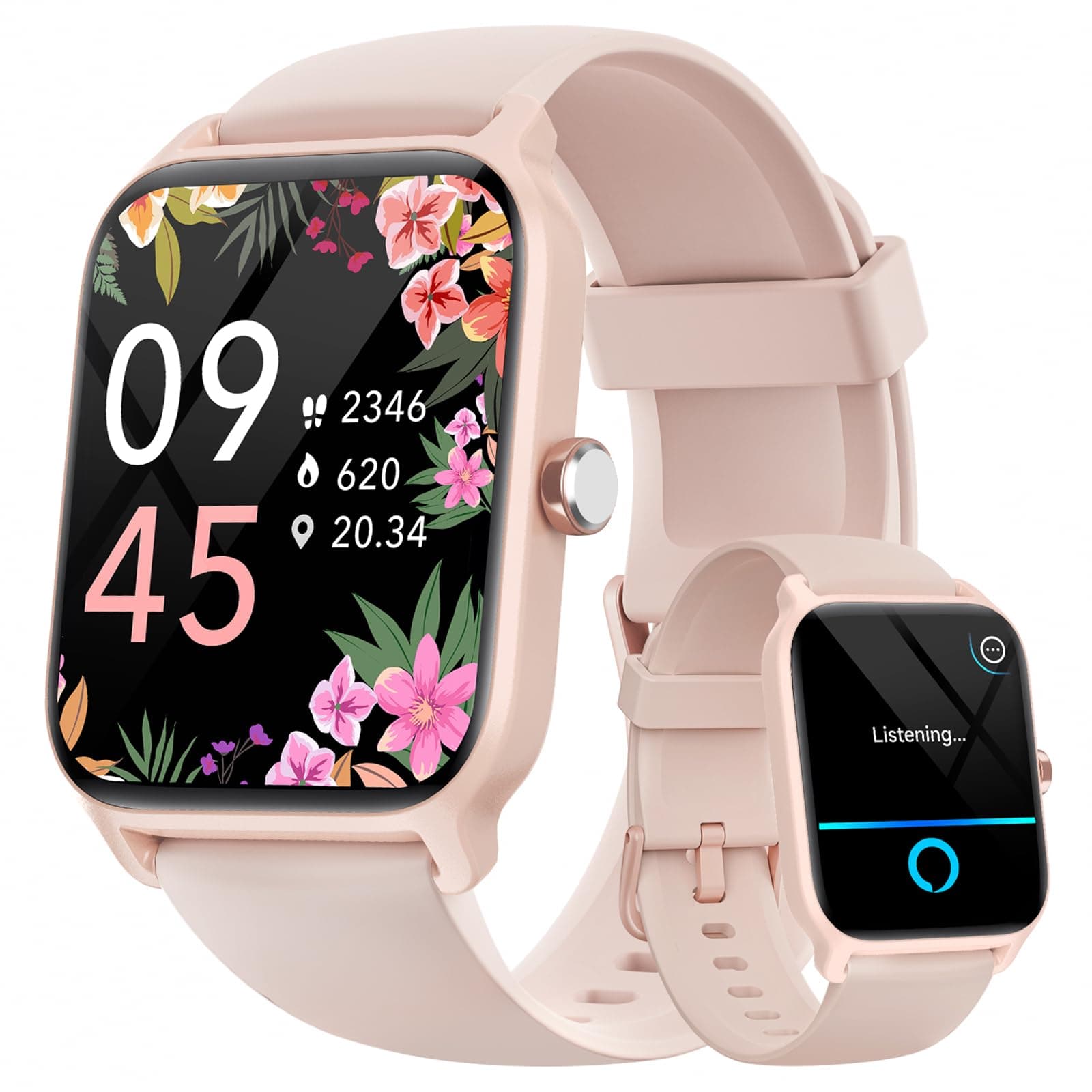 Fitpolo Smart Watch for Women Android & iPhone, Alexa Built-in [1.8" HD Screen] IP68 Waterproof Fitness Watch with Bluetooth Call (Answer/Make), Heart Rate/Sleep/SpO2 Monitor, 105 Sports Trackers on Amazon.ae - Price Tracker
