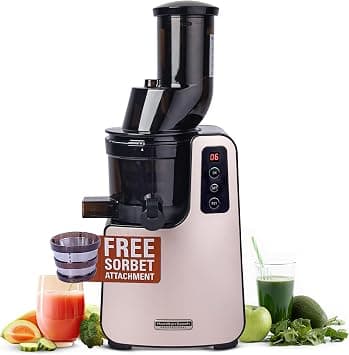 Hamilton Beach Professional Cold Press Slow Juicer with FREE Sorbet Attachment, Smart PurePress Technology, Slow Juicer for Fruits & Vegetables on Amazon.ae - Price Tracker