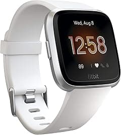 Fitbit FB415SRWT Versa Lite Smartwatch White/Silver Aluminium, Large / Small - Amazon.ae Price Tracker
