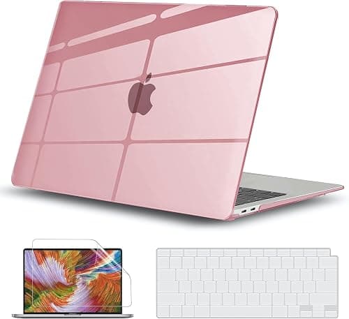 GVTECH Case for MacBook Air 13.6 inch 2026 2025 2024-2022 Release M5 A3449 M4 A3240 M3 A3113 M2 A2681, Plastic Hard Shell & Keyboard Cover & Screen Protector, Transparent Pink on Amazon.ae - Price Tracker