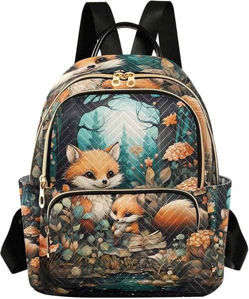ALAZA Mini Backpack Purse for Women Lightweight Girls Small Size Fox Cute School Teens College Traveling على Amazon.ae - متتبع الأسعار