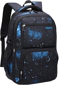JiaYou Space Pattern Galaxy Backpack Boys Primary Junior Middle School Daypack Men High Middle School Laptop Bag, Star-dark Blue, Backpack Only, Two Straps Backpack on Amazon.ae - Price Tracker