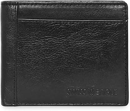 Swiss Eagle Leather Wallet For Men Black (SE1016BLK) on Amazon.ae - Price Tracker