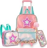 girls Unicorn Girl Roller Backpack School - Best Deal Finder