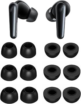 ALXCD Foam Ear Tips Compatible with Soundcore Liberty 5/Liberty 4 Pro/Liberty 3 Pro, S/M/L Sizes 6 Pairs Soft Memory Foam Tips Replacement Eartips Compatible with Soundcore Liberty 5 6 Pairs Black on Amazon.ae - Price Tracker