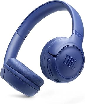JBL Tune 530 BT Wireless On-Ear Headphones with JBL Pure Bass Sound, Bluetooth 6.0, Foldable Design and 76-Hour Battery Life, Google Fast Pair/Microsoft Swift Pair, Blue - متتبع أسعار Amazon.sa