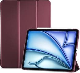 ProCase Smart Case for iPad Air 11-inch M4 (2026, 8th Gen) / M3 (2025) / M2 (2024) & 10.9 Inch iPad Air 5th (2022) & 4th (2020) – Protective Hard Back Cover with Auto Sleep/Wake - Wine - Best Deal Finder