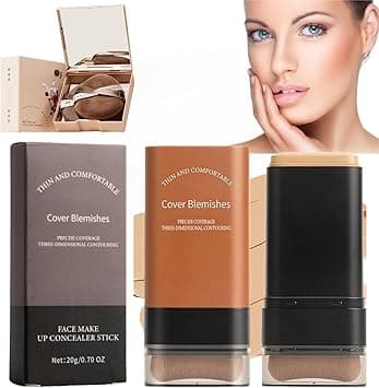Face Makeup Foundation Stick, Multifunctional Foundation with Built-in Foundations Brush, Natural Long-Lasting Cover Contouring Stick, Flawless Eraser, 20G on Amazon.ae - Price Tracker