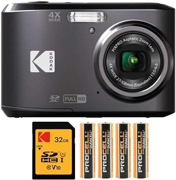 Kodak PIXPRO FZ45 Digital Camera (Black) Bundle with 32GB Class 10 UHS-I U1 SDHC Memory Card and AA High-Performance Alkaline Batteries (4-Pack) (3 Items) on Amazon.ae - Price Tracker