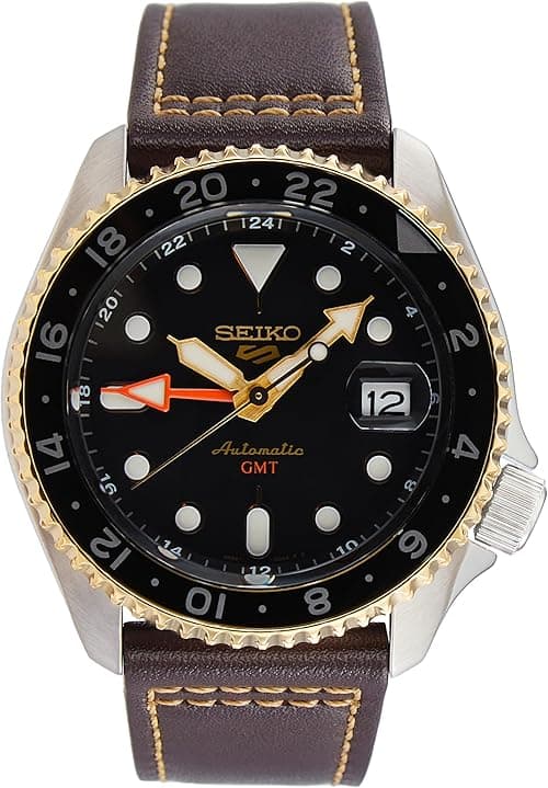 Seiko SSK036K1 5 Sports Automatic GMT Watch, silver, Strap on Amazon.ae - Price Tracker