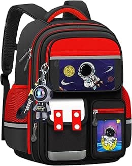 Qiccijoo Kids Backpack for Boys and Girls Teens Elementary School Bags Large Toddler Kindergarten Students Backpack Cute Space Bookbags for Child - Best Deal Finder