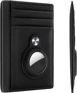 Hawanik Slim Minimalist Front Pocket Wallet with Built-in Case Holder for AirTag - Best Deal Finder