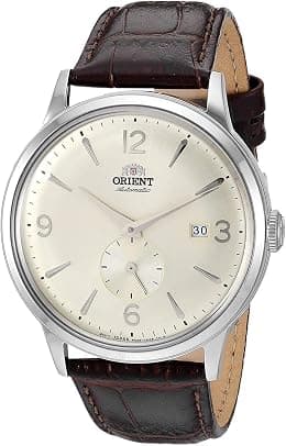 Orient Men's "Bambino Small Seconds" Japanese-Automatic Watch with Leather Strap, 21 mm - Best Deal Finder