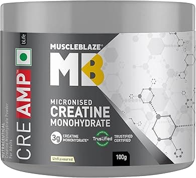 MuscleBlaze Creatine Monohydrate, Labdoor Usa Certified Creatine (Unflavoured, 100 G / 0.22 Lb, 33 Servings) 100 G (Pack Of 1) - Amazon.ae Price Tracker