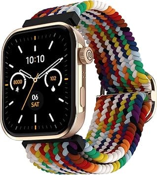 Noise ColorFit Pro 5 1.85" AMOLED Display Smartwatch, 7 Days Battery, BT Calling, 100+ Sport Modes, DIY Watchfaces, Functional Crown, Health Suite, SoS Technology, 1 Year Warranty (Rainbow Beave) - Amazon.ae Price Tracker