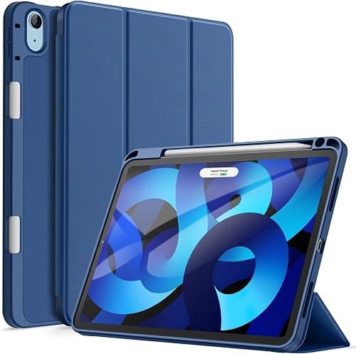 JETech Case for iPad Air 11" M4/M3/M2 & iPad Air 5/4 10.9", Navy | Cover for iPad Air 11" (2026-2024) & Air 5/4 10.9" (2022/2020), Soft TPU, Pencil Holder, Tri-Fold Stand, Auto Wake on Amazon.ae - Price Tracker