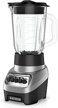 BLACK+DECKER BL1230SG PowerCrush Multi-Function Blender with 6-Cup Glass Jar, 4 Speed Settings, Silver on Amazon.ae - Price Tracker