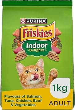 Friskies Purina Cat Food Indoor Delights Dry Cat Food 1Kg on Amazon.ae - Price Tracker