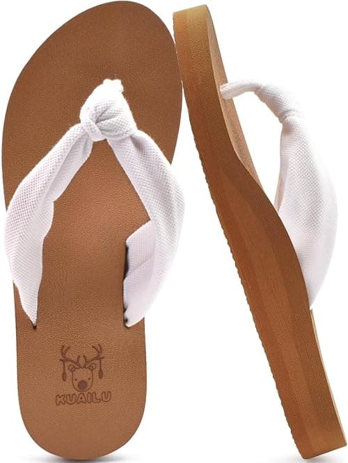 KuaiLu Flip Flops Women Arch Support Yoga Mat Comfortable Summer Beach Walking Thong Cushion Sandals Slip on Orthotic Slides Indoor Outdoor on Amazon.ae - Price Tracker