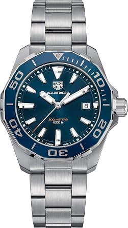 Tag Heuer Aquaracer Blue Dial Mens Watch WAY111C.BA0928, bracelet - Best Deal Finder