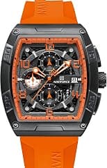 NAVIFORCE NF8052 Luminous Hollow Dial Barrel-Shaped Silicon Strap Sports Watch - Best Deal Finder