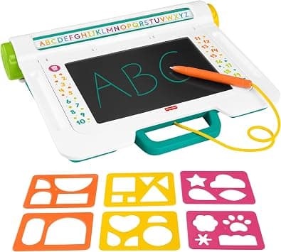 Fisher-Price Toy for Nursery Children, Learning and Drawing Board, Writing and Drawing Without Smudging, Tablet with LCD Screen for Travel, Creative Games, Children from 3 Years, JDL70 - Best Deal Finder