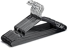 HOUSE DAY Metal Hangers Plastic Hangers 10 Pack - Black Shirt Hangers for Clothes Space Saving Clothes Hangers Rubber Coat Hangers for Adult Heavy Duty Hangers Strong Anti-Slip Hangers Wire Hangers - Amazon.ae Price Tracker