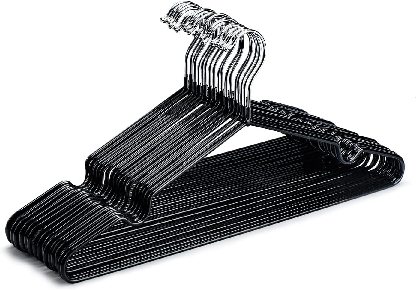 HOUSE DAY Metal Hangers Plastic Hangers 10 Pack - Black Shirt Hangers for Clothes Space Saving Clothes Hangers Rubber Coat Hangers for Adult Heavy Duty Hangers Strong Anti-Slip Hangers Wire Hangers on Amazon.ae - Price Tracker
