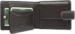 Luchiano Visconti Heritage Collection Knightsbridge Leather Wallet With Tab Closure Ht10 Chocolate - Best Deal Finder